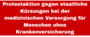 Chronisch unterfinanziert macht chronisch krank! Protestaktion gegen staatliche Kürzungen bei der medizinischen Versorung für Menschen ohne Krankenversicherung. 03. November  um 16 Uhr auf dem Rathausmarkt.